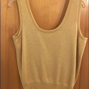 Knit gold tank